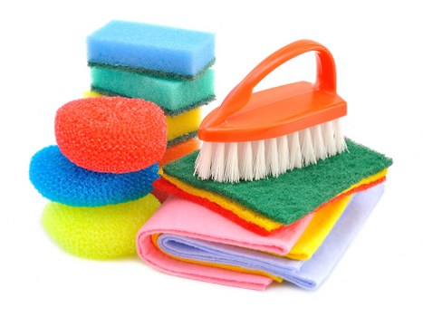 Local carpet cleaning service removing stains from a living room carpet
