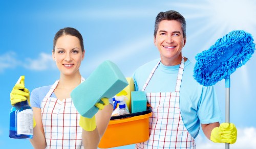 Example carpet cleaning jobs and property types in SE15